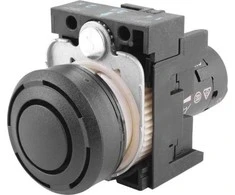 Siemens Sounder 22mm Apvalus Plasticinis Juoda Nepertraukiamas 2.4kHz IP40 3SU1200-6KB10-1AA0