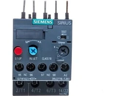 Siemens SIRIUS 3RU2 Terminio perkrovimo relė 1NO + 1NC, 7–10 A F.L.C, 10 A kontakto vardinė srovė, 4 kW, 3P, SIRIUS