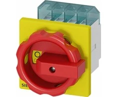 Siemens Kamštelio jungiklis 0-1 3P 25A įleidžiamas juodas IP65 3LD2103-0TK53
