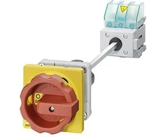 Siemens Krumplinis jungiklis 0-1 3P 25A durų pavara atjungiamasis IP65 (3LD2113-0TK53)
