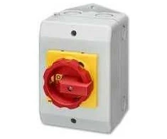 Siemens Kumštelinis jungiklis 0-1 3P 32A geltoname/raudone korpuse IP65 (3LD2264-0TB53)