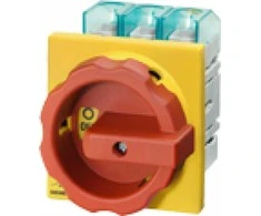 Siemens Cam jungiklis 0-1 3P 63A, skirtas įmontuoti gelton ir/raudon IP65 3LD2504-0TK53