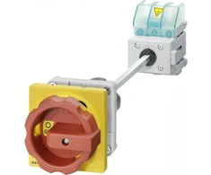 Siemens Łącznik krzywkowy 0-1 3P 63A do wbudowania geltona ir/raudona IP65 (3LD2514-0TK53)