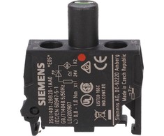 Helukabel Siemens BLOK LED, ZE ZINTEGROWANĄ DIODĄ LED 24 V AC/DC, Raudonas, PRZYŁ. ŚRUBOWE 3SU1401-2BB20-1AA0