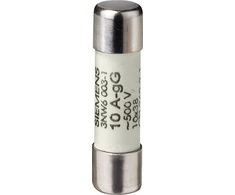 Siemens Cilindrinis saugiklio įdėklas 10x38mm 8A gG NFC be indikatoriaus 500VAC 3NW6008-1