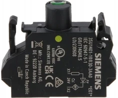 Siemens Geltonas LED lempos laikiklis 24V AC/DC 3SU1401-1BB30-3AA0