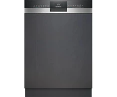 Siemens iQ300 iš dalies įmontuojama indaplovė, Pilno dydžio (60 cm), Juoda, Mygtukai, 1.75 m, 1.65 m (SX53ES22CE)