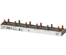 Siemens 1P+N 10mm2 kaiščio šyna, 12 modulių 6x (AFDD 5SM6 + 6x 5SV1 / 5SL60) visiškai izoliuota 5ST3676-0