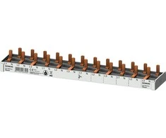 Siemens Jungiamasis bėgis 3P + N 10mm2 standus 12 modulių, skirtas 1P + N siaurieji jungikliai (5SV1 5SV6 5SL60)
