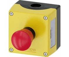 Siemens Kasetė su pasukamu apsauginiu grybo mygtuku 1R geltona M20 IP69k Sirius ACT 3SU1801-0NA00-2AA2
