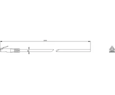 Siemens Komunikacinis kabelis 3RC7 ILM, skirtas prijungti prie ET200SP, ilgis 2 m 3RC7940-0TE20