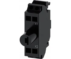 Siemens Led bloko 24V AC/DC mėlyna jungtis. spyruoklinis, skirtas montuoti į 3SU1401-2BB50-3AA0 korpusą