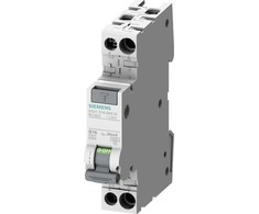 Siemens liekamasis grandinės pertraukiklis 2P 10A B 0.03A tipas AC 5SV1316-0KK10
