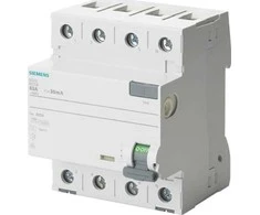 Siemens Liekamosios srovės grandinės pertraukiklis 4P 63A 0,03A tipas A 5SV3346-6