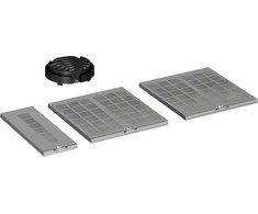 Siemens LZ11BKR11, Cooker hood recycling kit, Juodas, Pilkas, 4 pc(s)