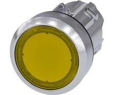 Siemens 22 mm geltonos spalvos mygtukas su apšvietimu IP69k Sirius ACT (3SU1051-0AB30-0AA0)