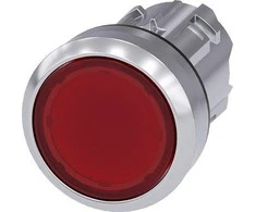 Siemens Raudonas 22 mm mygtukas su apšvietimu IP69k Sirius ACT (3SU1051-0AB20-0AA0)