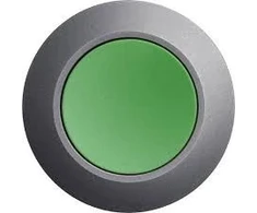 Siemens Mygtukinis pavaros įtaisas, 30 mm, žalias, su savaiminio grąžinimo funkcija, matinio metalo (3SU1060-0JB40-0AA0)