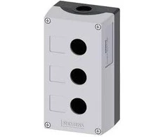 Siemens 3 skylės dėklas 22mm juodai pilka M20 (3SU1803- 0AA00- 0AB1)