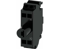 Siemens Lempos lizdas su geltonu LED 24V AC/DC korpuso tvirtinimo spyruoklinėmis jungtimis SIRIUS ACT 3SU1401-2BB30-3AA0