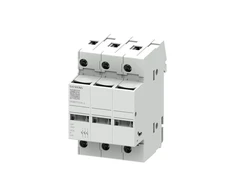 Siemens Saugiklių laikiklis cilindriniams įdėklams 1038 mm 32A 3P su LED diodu (3NW7034-2)