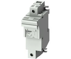 Siemens Saugiklių lizdas cilindriniams saugikliams 22x58mm 100A 1 poliaus. DIN bėgeliui 3NW7211