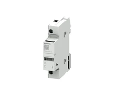 Siemens Saugiklių laikiklis cilindriniams įdėklams 10x38 mm 32A 1P su LED diodu (3NW7014-2)