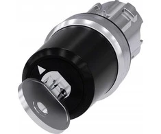 Siemens BKS raktinis jungiklis 22mm apvalus metalinis Nr.E7 (VW) be rakto 2 poz. O ir monostas. pradžios kampas 90 laipsnių 3SU1050-5SF11-0AA0