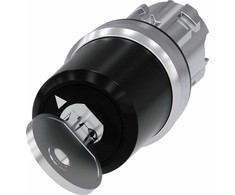 Siemens BKS raktinis jungiklis 22mm apvalus metalinis Nr.E7 (VW) 2 padėtys O-Ir monost. pradžios kampas 90 laipsnių 3SU1050-5SF01-0AA0