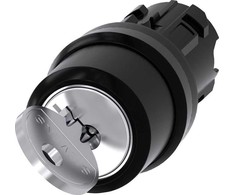 Siemens Ronis raktinis jungiklis 22mm apvali plastikinė spyna Nr.455 su 2 rakteliais 2poz.3SU1000-4CF11-0AA0