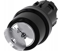 Siemens Ronis raktinis jungiklis 22mm apvali plastikinė spyna Nr.455 su 2 rakteliais 2poz.3SU1000-4CF01-0AA0