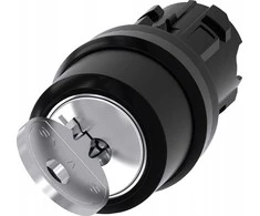 Siemens Ronis raktinis jungiklis 22mm apvali plastikinė spyna Nr.455 su 2 rakteliais 2 padėtys