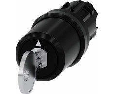 Siemens Siemens raktinis jungiklis 22mm apvalios medžiagos spyna Nr.ssg10 su 2 raktais 3SU1000-5BL01-0AA0