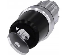 Siemens Jungiklis su raktu 22mm apvalus blizgus metalinis spyna Nr.SSG10 2 poz. O-Ir monost. pradžios kampas 90 laipsnių 3SU1050-5BF11-0AA0
