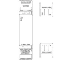Siemens fazių sekos stebėjimo relė 3P 160-690V AC 15-70Hz 1 CO spyruokliniai gnybtai SIRIUS 3UG5511-2AR20
