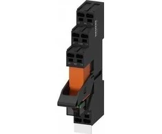 Siemens LZS:RT4D4L24 Pilna relė RT serija 2P 24V DC su loginio atskyrimo raudono LED modulio jungtimi. spyruoklė LZS:RT4D4L24