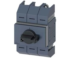 Siemens 3P jungiklio atjungiklis wlk02 100A, pilkas, tiesioginės pavaros, centrinis priekinis tvirtinimo rėmas, jungtys 3KD0532-2LG20-3