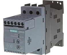 „Siemens“ švelnaus paleidimo įrenginys, 3 fazių, 200–480 V kintamoji srovė, 17,6 A, 7,5 kW / 400 V, Uc=110–230 V kintamoji/nuolatinė srovė, S00 (3RW3018-1BB14)