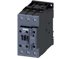 „Siemens“ galios kontaktorius 51A 3P 20–33V AC/DC 1NO 1NC S2 (3RT2036-1NB30)