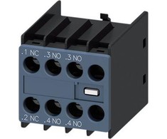 „Siemens“ pagalbinis kontaktas 2NO 1NC tvirtinimas priekyje S00-S0 (3RH2911-1HA21)