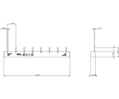 Siemens šukinė jungimo šyna 16qmm 3x1 fazės +HS ilgis 214mm 5ST3713