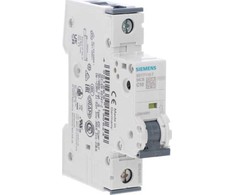 Siemens 5SY7110-7 Grandinės pertraukiklis C10A 1P 230/400V 15kA (pagal IEC 60898) / 30kA (pagal IEC 60947) 5SY7110-7
