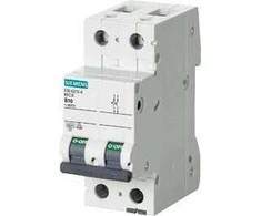 Siemens 5SL6206-6 Grandinės pertraukiklis 2P B 6A 6kA AC 5SL6206-6
