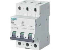 „Siemens“ grandinės pertraukiklis 3P B 32A 6kA AC/DC (5SL63326)
