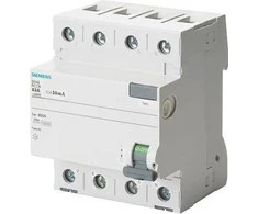 Siemens Diferencinis srovės perjungiklis 4P 40A 0,03A AC tipo (5SV4344-0KL)