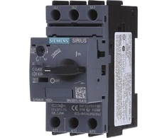 „Siemens“ variklio grandinės pertraukiklis 3P 2,2 kW 4,5–6,3 A S00 (3RV2011-1GA10)
