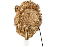 Sieninis šviestuvas Beliani Lion sieninė lempa SIMBA Gold