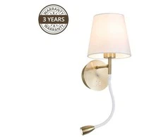 Sieninis šviestuvas Domoletti WALL LAMP RAMZI 18237-AB 60W E27 3W LED