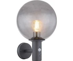 Sieninis šviestuvas Domoletti WALL LAMP DH07.071 15W E27 PIR SMOKY