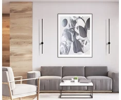 Italux 9W LED sieninis šviestuvas VINTO, juodas, 4000K